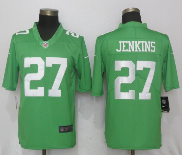 Men Philadelphia Eagles 27 Jenkins Wentz Green Vapor Untouchable Nike Limited NFL Jerseys
